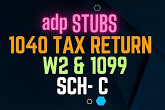 do stubs and w2 for you and your employee