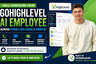 configure your gohighlevel ai employee for voice, SMS, email and webchat