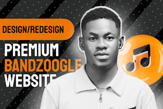 design bandzoogle website, artist website, music website bandzoogle