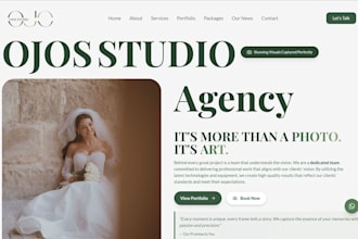 build a fast modern react landing page and business website