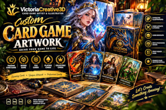 create custom card game cards and artwork for tabletop games