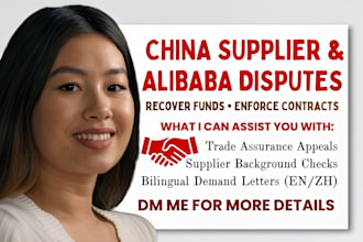 resolve your alibaba dispute and legal issues with china suppliers