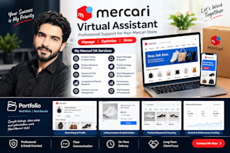 be your mercari virtual assistant for fully store management