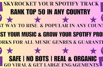 chart your spotify music to top 50 spotify chart and organic spotify growth