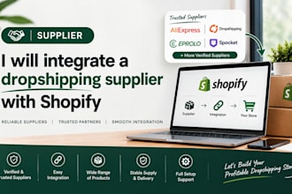 integrate a reliable dropshipping supplier with shopify