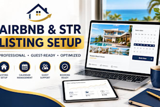 set up your airbnb, vrbo and short term rental listing
