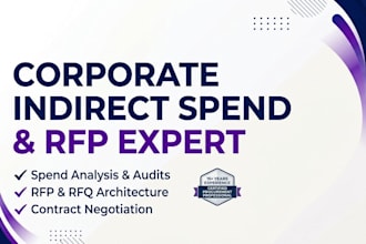 a corporate indirect spend and rfp procurement expert