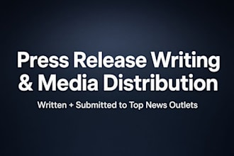 write a press release and submit it to news and media outlets