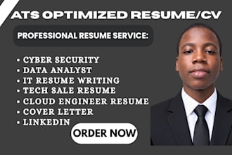 write cyber security, technical, tech sales, software, cloud engineer resume