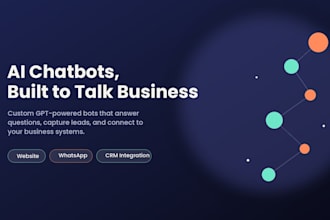 build a custom ai chatbot for your business or website