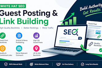 do white hat SEO guest posting and organic link building