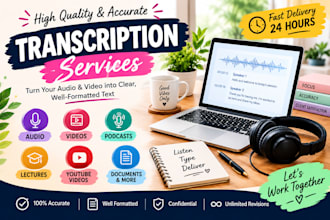 transcribe audio and video