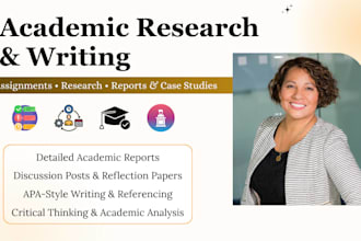 provide academic tutoring, research guidance and writing support