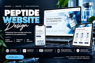 build fda compliant peptide website wordpress peptide website biotech website