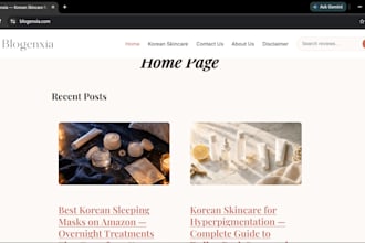 create a professional wordpress blog website with elementor