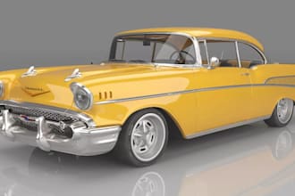 transform car model into 3d printable 3mf, modular part, restore automotive,fdm