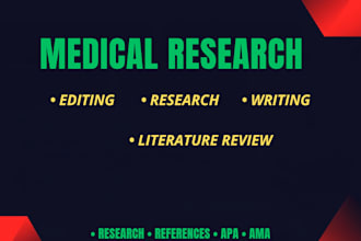urgently provide medical research