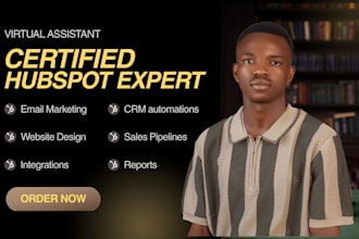 setup hubspot crm automation, build sales pipelines hubspot email design report