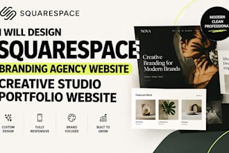 design squarespace branding agency website creative studio portfolio website