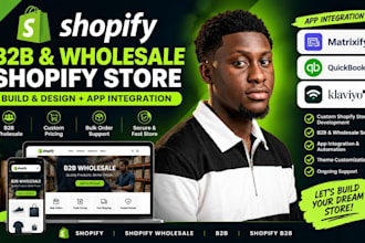 build and design a shopify b2b wholesale shopify store app integration