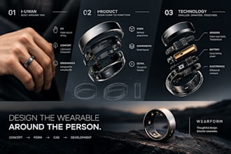 create custom wearable product designs, smartwatches, and fitness products
