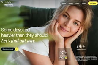 design wix abba therapy website med spa wellness counseling coach website