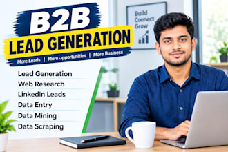 provide b2b lead generation and data research