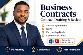 draft business contracts and legal agreements for your business