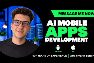 build a custom ai mobile app with chatbot and API