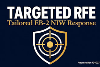 prepare a tailored eb2 niw rfe response addressing uscis concerns