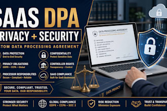 draft a saas dpa covering privacy and security obligations