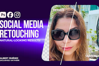 retouch your social media photos to make you stand out