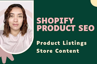 optimize your shopify listings and product pages for SEO