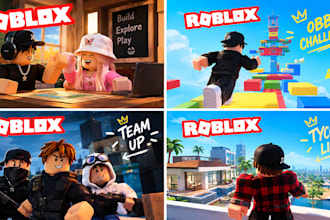 make a 3d roblox youtube thumbnail