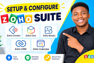 setup zoho creator zoho one zoho books zoho crm abm zoho calendar for meetings