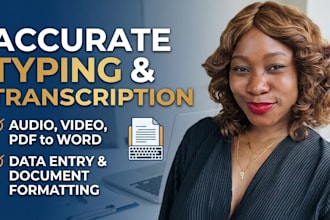 accurately transcribe audio files and fast document typing