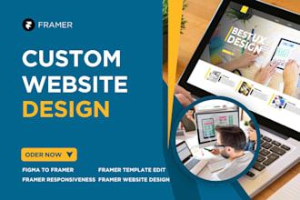 design framer website, figma to framer and framer template edit