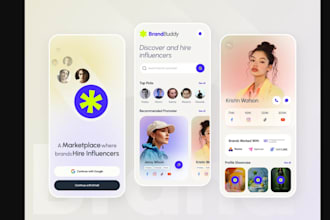 create ai influencer marketplace app, social shopping app