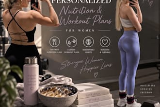 create personalized workout plans and meal plans for women