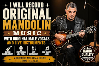 record professional mandolin and banjo for your music
