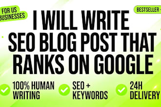 write SEO blog post that ranks on google