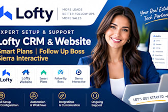 lofty crm setup lofty website lofty smart plan follow up boss sierra interactive