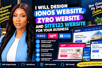 design ionos website zyro website and site123 website for your business