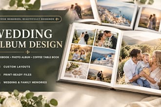 design wedding album, photobook, photo book, coffee table book and photo album