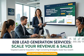 do b2b lead generation and data scraping and data entry
