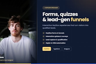 design heyflow forms, quizzes and lead generation funnels