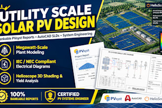 utility scale solar pv design and power plant system engineering