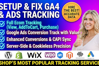 fix google analytics 4, shopify ga4 ecommerce, ads conversion tracking