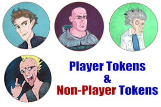 draw digital image character tokens for ttrpgs