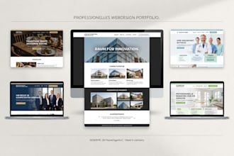 create a modern german business website in wordpress